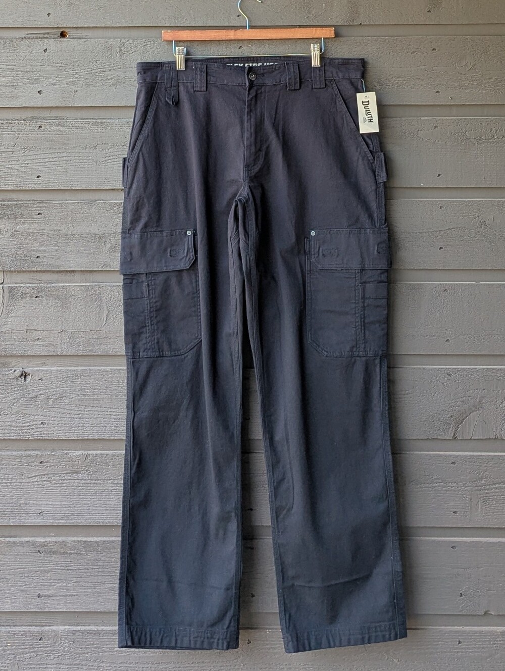DuluthFlex Fire Hose Relaxed Fit Cargo Work Pant Black Size 36x34 Duluth 45507